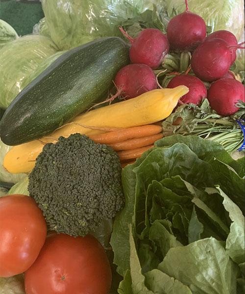 Locally grown fruits and vegetables at Tom Strain & Sons Farm Market and Garden Center, Toledo, Ohio