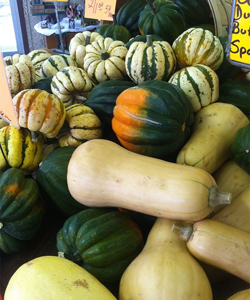 Locally grown fruits and vegetables at Tom Strain & Sons Farm Market and Garden Center, Toledo, Ohio